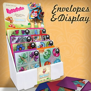 Designers, Toys and Greeting Cards- Entrepreneurial Artists - image - envelopes and display