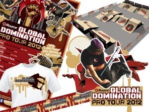 Designers, Toys and Greeting Cards- Entrepreneurial Artists - image - global domination pro tour poster, t-shirt and layout