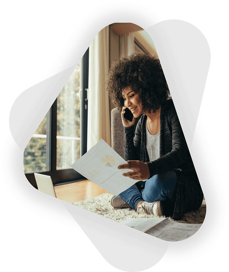 essential Girl writing domain name ideas into a notepad