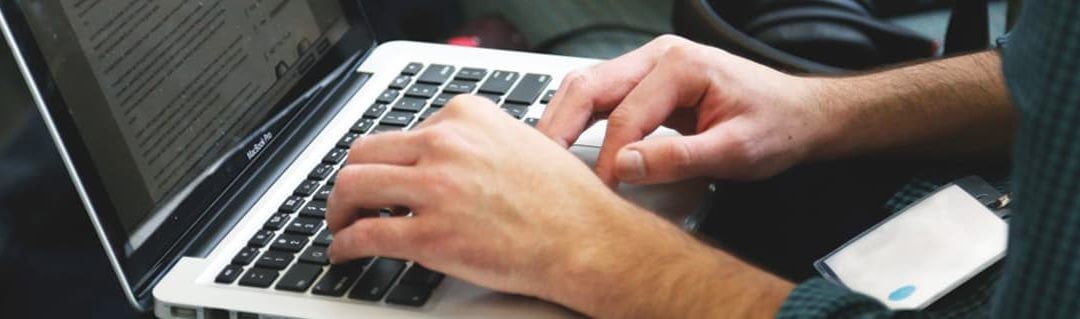 5 Tips for Starting a Digital Business - image - hands typing on laptop keyboard