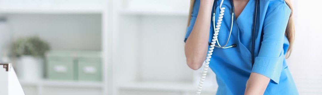 Healthcare Professionals Starting Private Practices - image - woman in scrubs on the phone