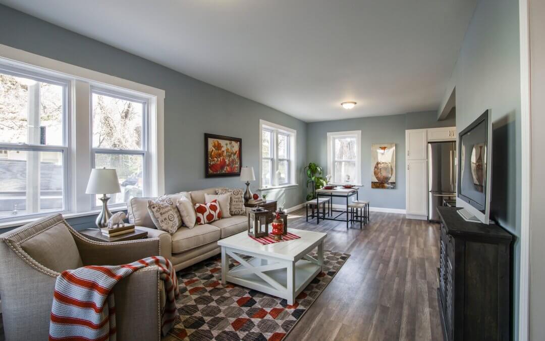 nice living room with beautiful decor
